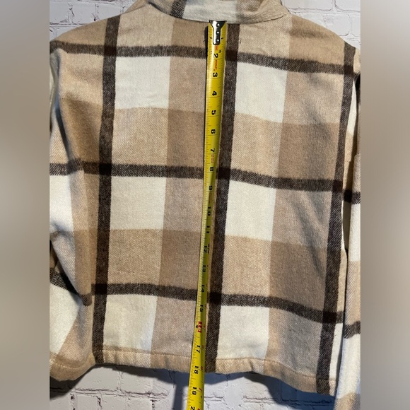 Plaid Cropped Shacket Streetwear Society - Picture 6 of 7